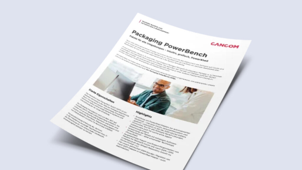 CANCOM Packaging PowerBench 4 CANCOM Packaging PowerBench Whitepaper